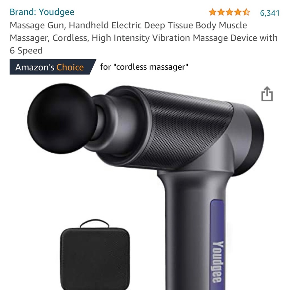 NWT Cordless Handheld Message Gun 6 speed Amazon's Choice Youdgee